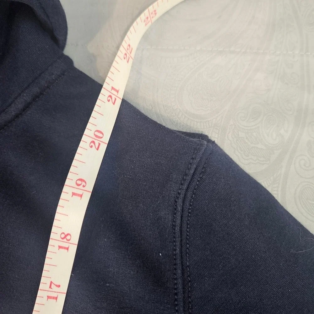 Lauren Active Ralph Lauren Navy Blue Utility Zip Up Jacket Orange Trim Small